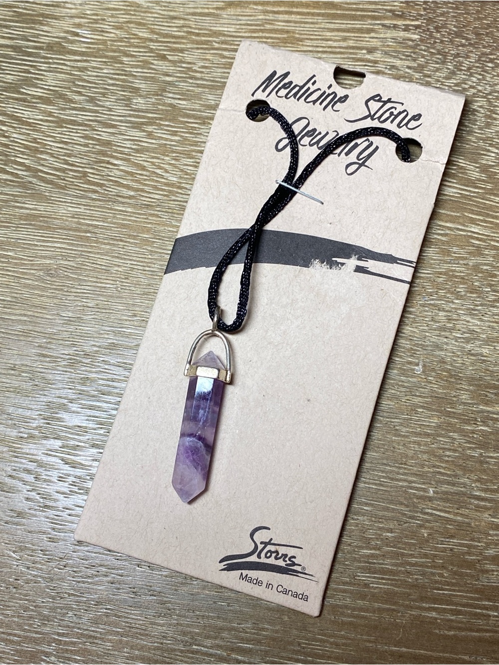 Purple Flourite crystal necklace